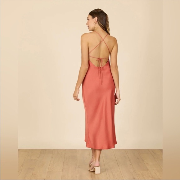 Park&Fifth Davenport Dress in Sunset Satin - Picture 4 of 5